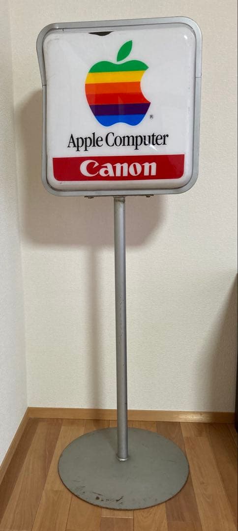 【レア！】Apple Computer Mac アップル レインボー 看板