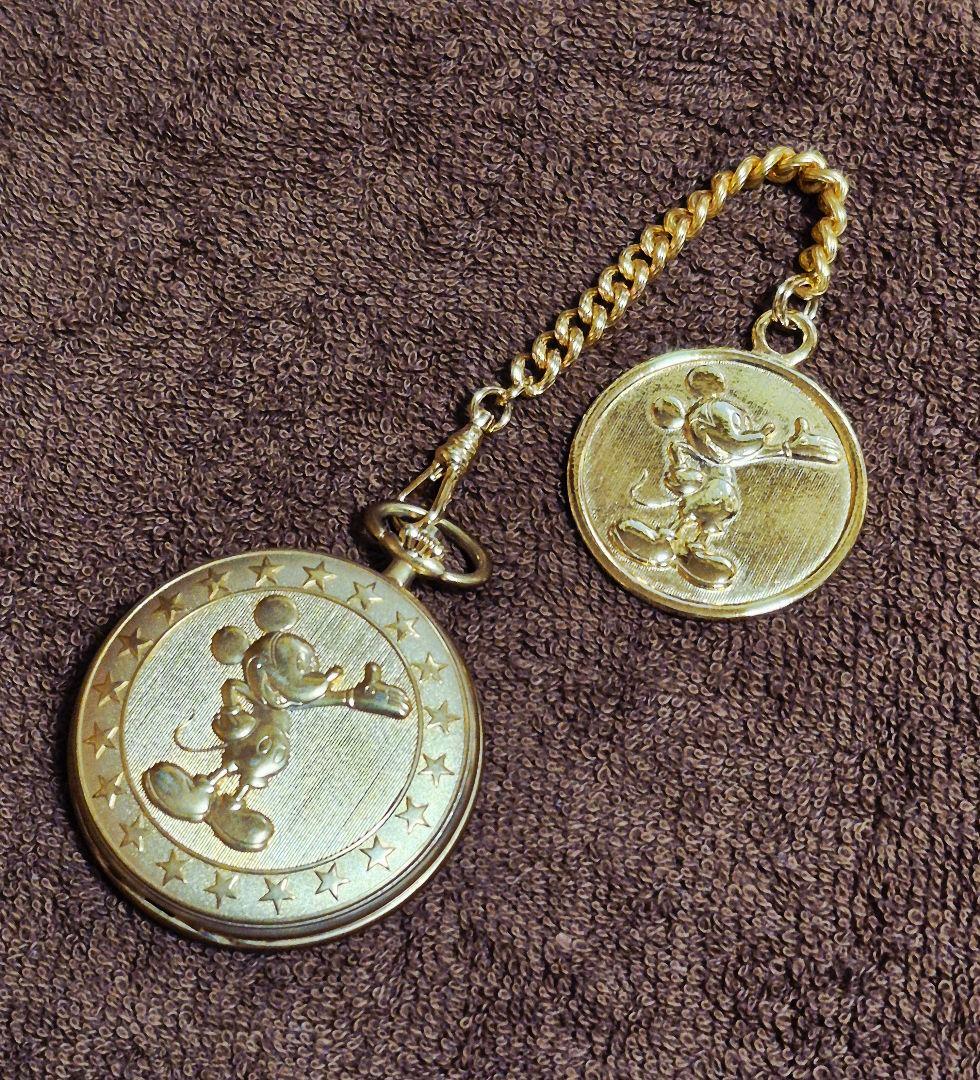 未使用☆コリブリ☆Colibri☆ディズニー☆ミッキーマウス☆懐中時計☆