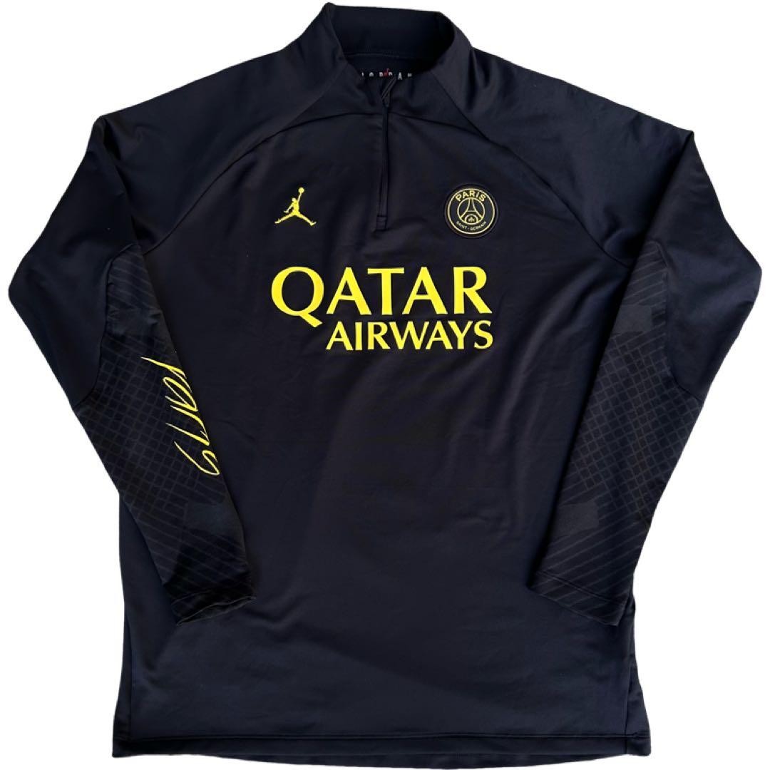 NIKE Jordan PSG ジャージ　ドリルトップ L ブラック 黒黄色