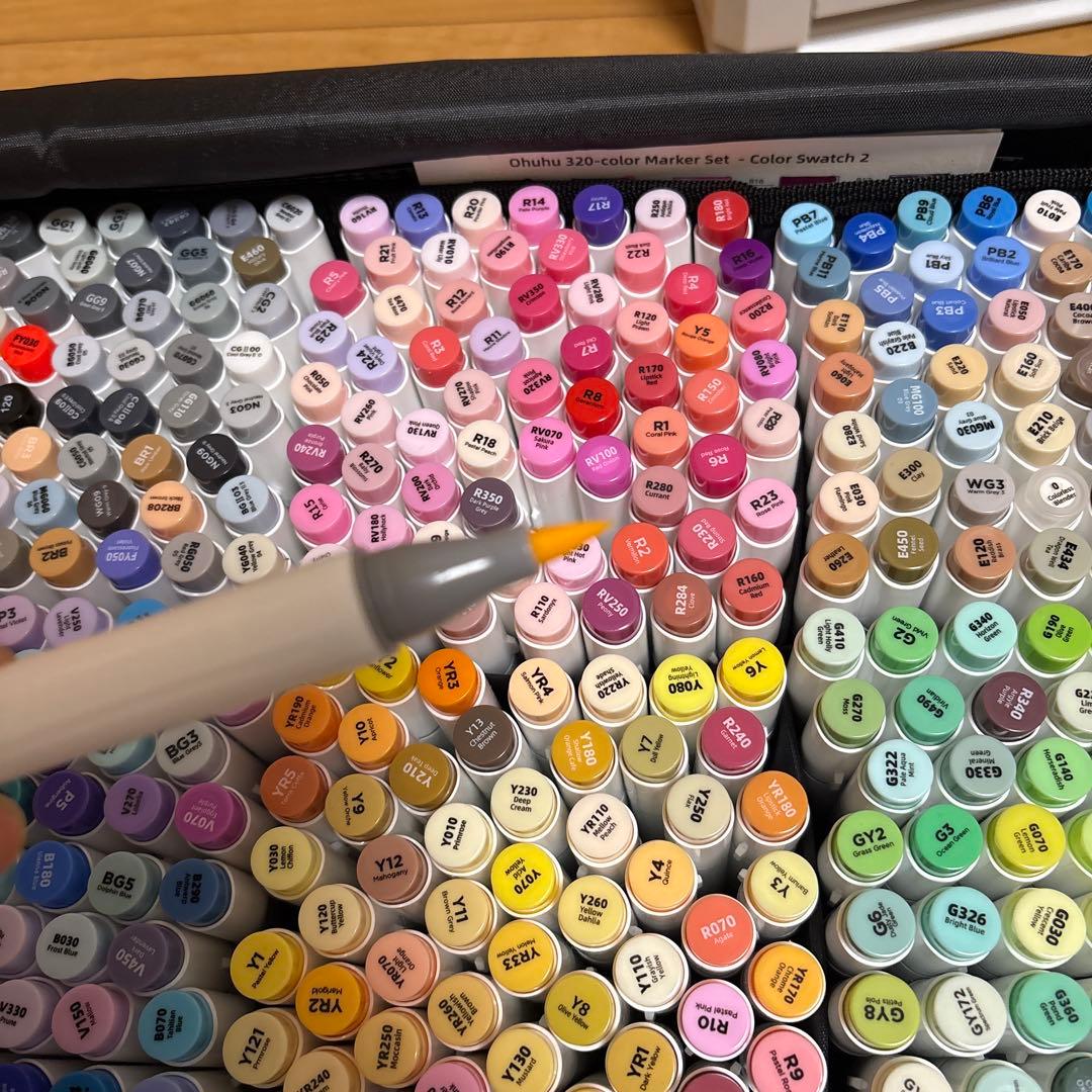カ*氏様 Ohuhu 500色マーカーセット