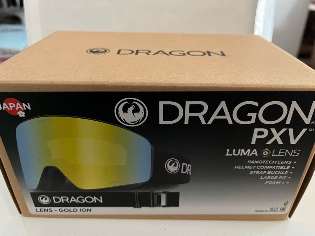 DRAGON PXV ゴーグル LUMAレンズゴールドアイオン 25-26モデル