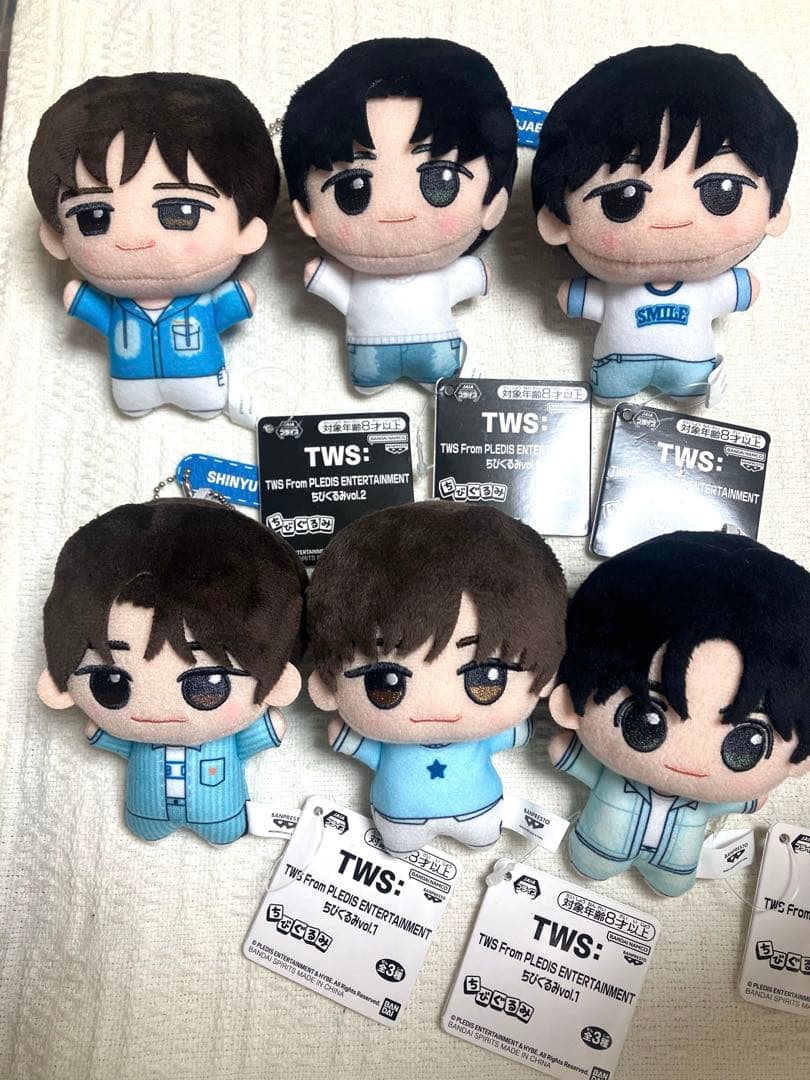 【TWS】 トゥアス ちびぐるみ vol.1.2全6種 コンプ ハンジン ほか