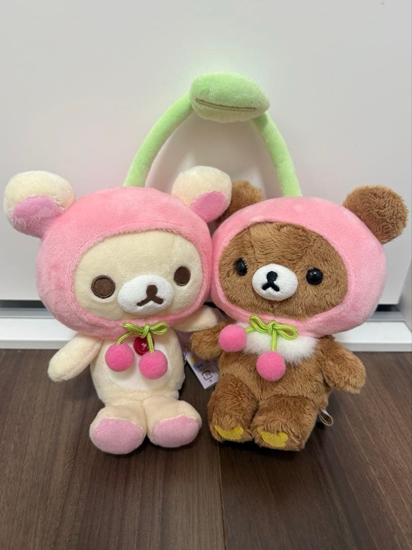 フルーツなかよしぬいぐるみ　コリラックマ＆チャイロイコグマ　リラックマストア限定