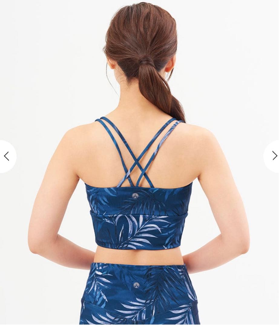 【SUKALA】ボタニカルリーフロングブラトップ&レギンスヨガウェア上下セット