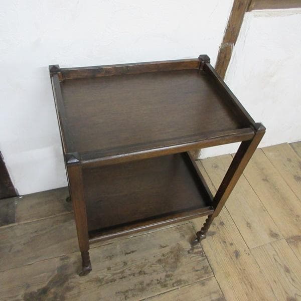イギリス アンティーク 家具 キッチンワゴン トロリー カフェ 英国 6889d