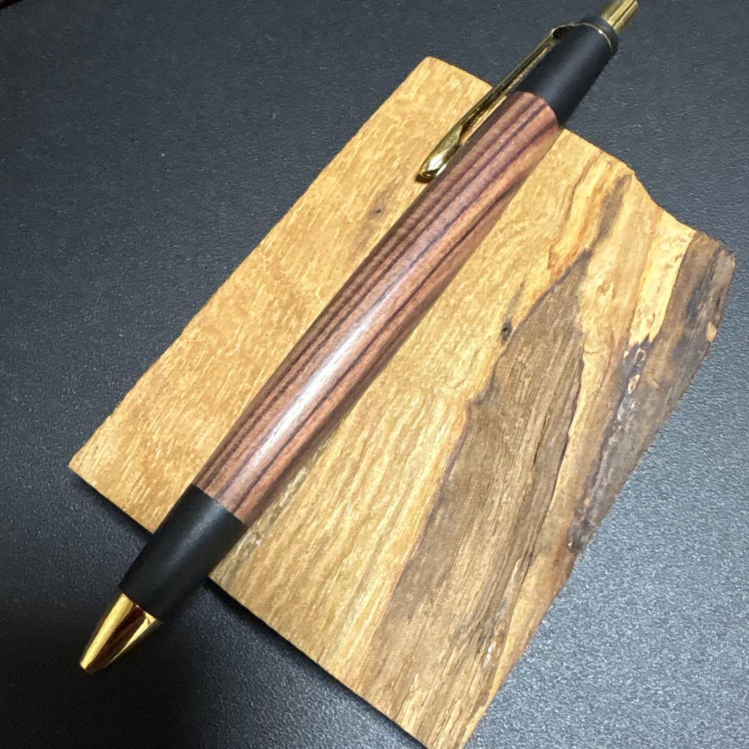 〈希少〉野原工芸似シャープペンシル　デザートアイアンウッド上杢