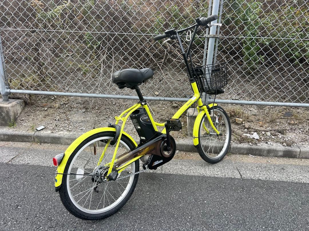 パナソニック電動アシスト自転車20インチ後輪タイヤ新品交換済関東圏配送可能