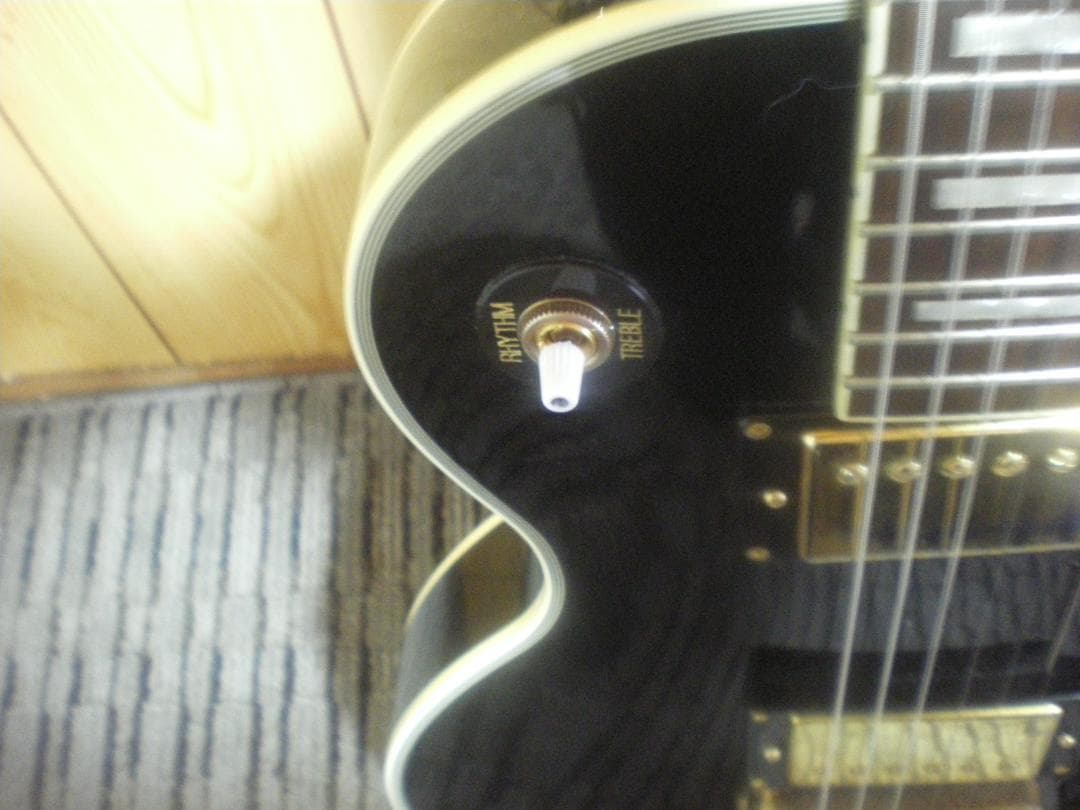 BUSKER'S ブラックレスポールエレキギター