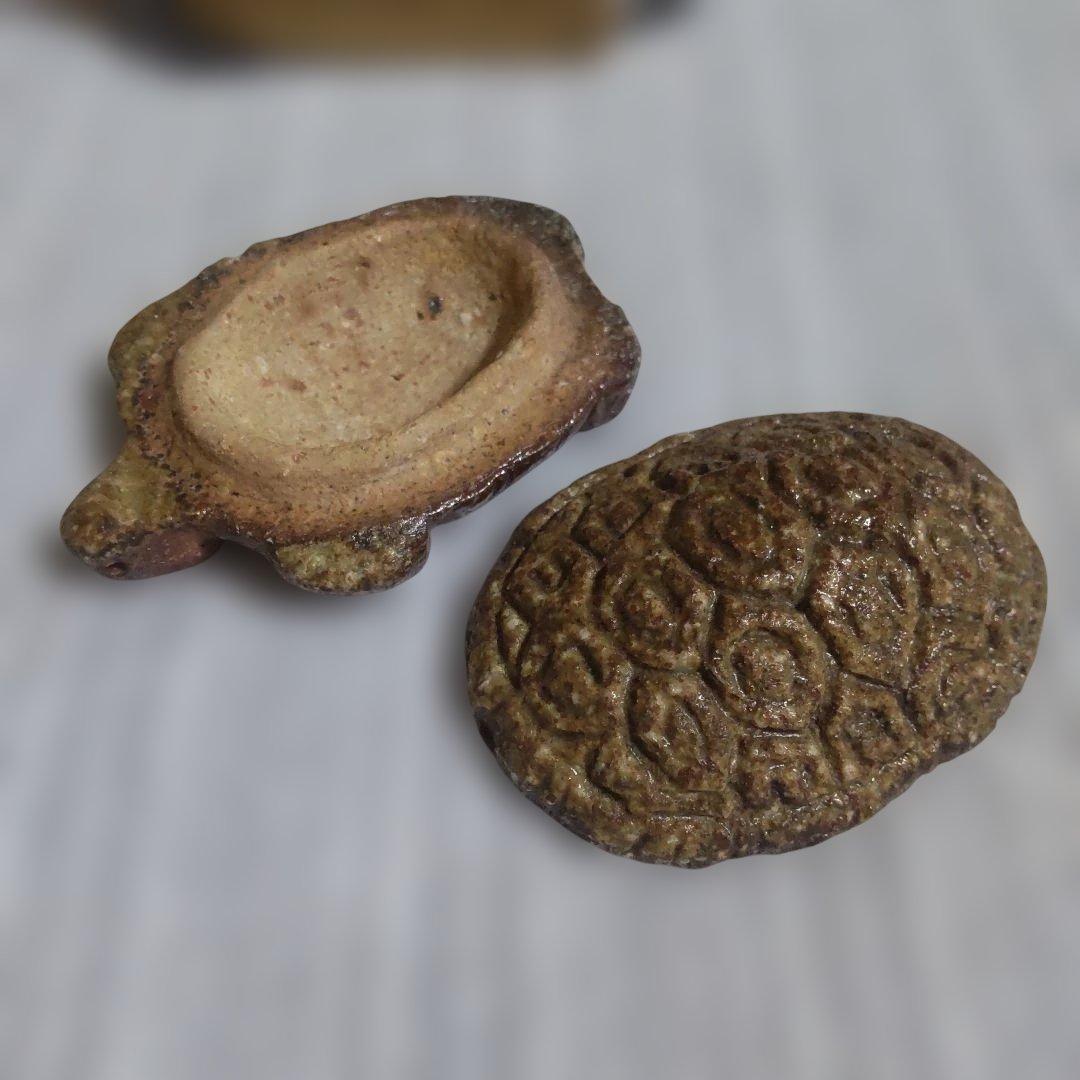 信楽焼 亀 香合