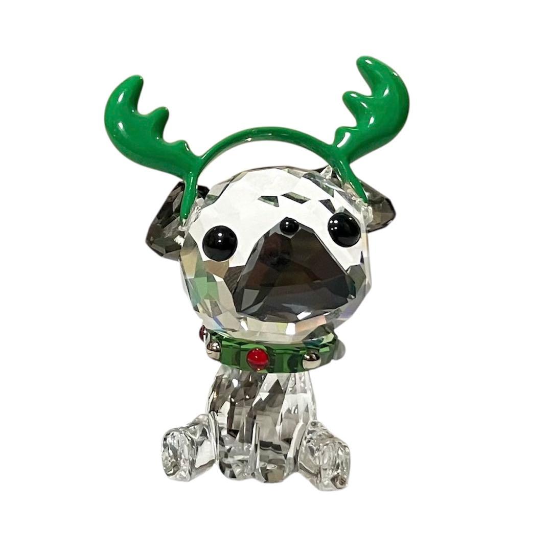 新品限定 SWAROVSKI スワロフスキー パグ PUG フィギュリン 置物