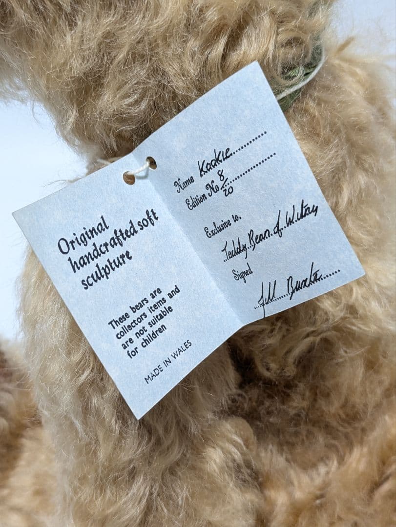 ジルバクスター テディベア 作家 ぬいぐるみ JILL BAXTER B132