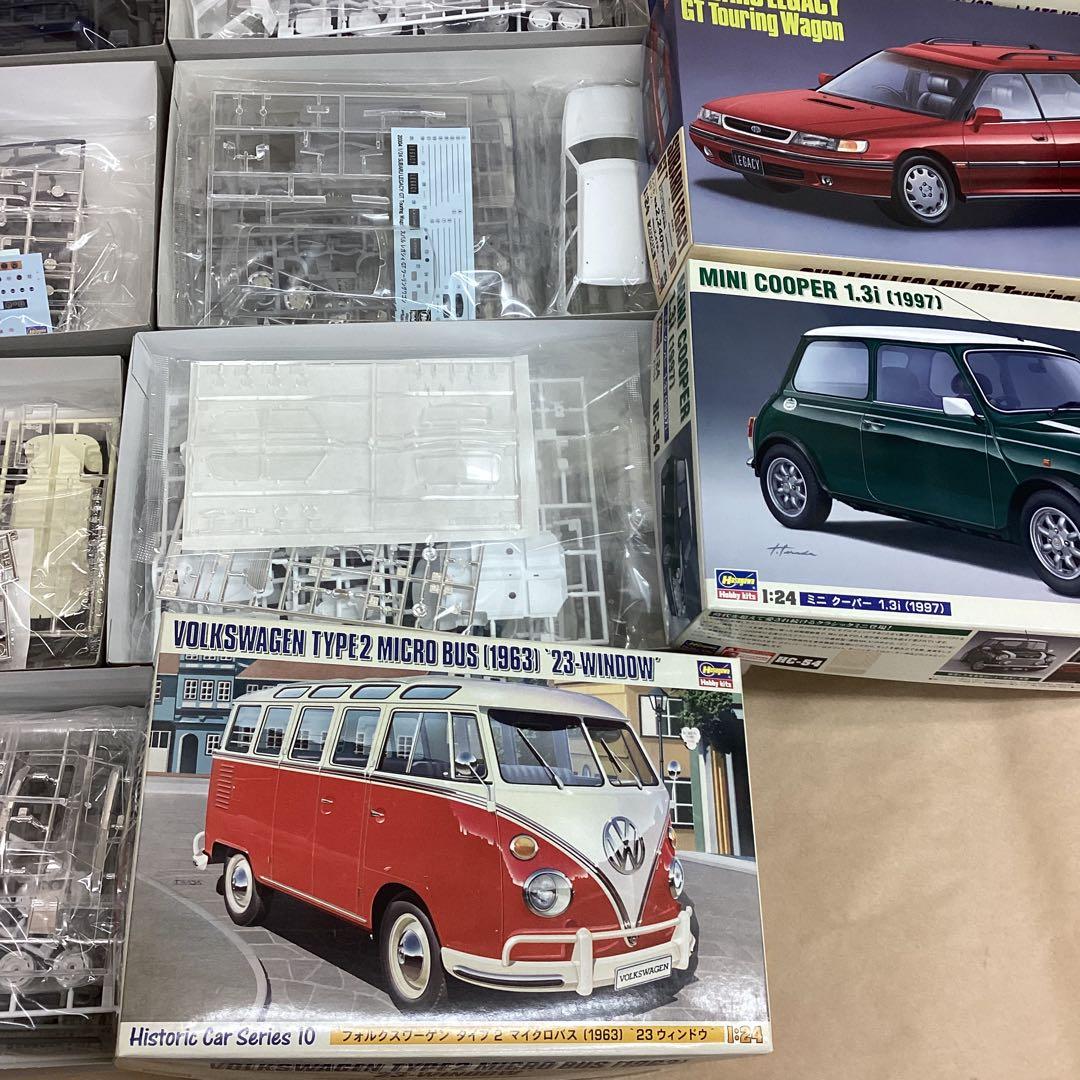 ハセガワ 1/24スケール 旧車名車プラモ7点セット スバル360など 未組立品