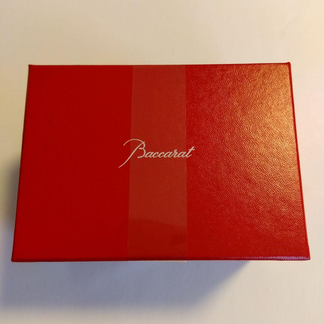 【ちょこ様】Baccarat クリスタル 招き猫 レッドオクトゴン 約10cm