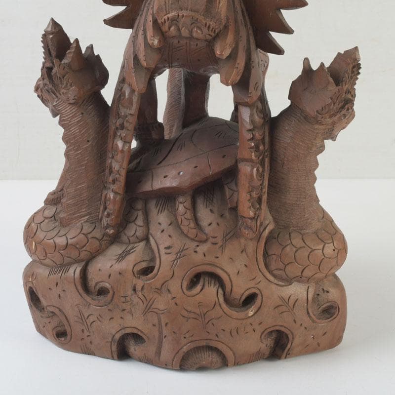 バリ島　インドネシア　木彫　ガルーダ像　置物　C　9848A