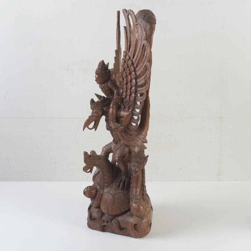 バリ島　インドネシア　木彫　ガルーダ像　置物　C　9848A