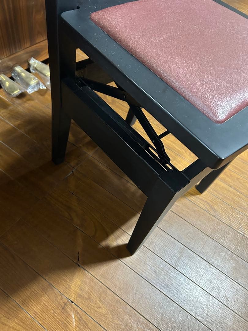 No.5A トムソン椅子 半艶塗装 ヤマハ ピアノ椅子　フェルト付き