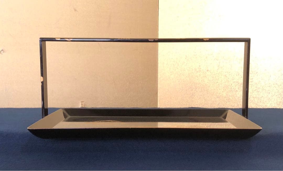 《R》黒塗縁金 梨地 源氏香貝蒔絵 手付盆 大小 入れ子 251225か3