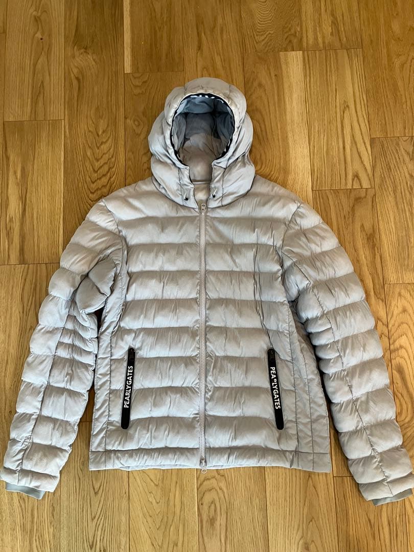パーリーゲイツ ライトグレー ダウンジャケット サイズ5