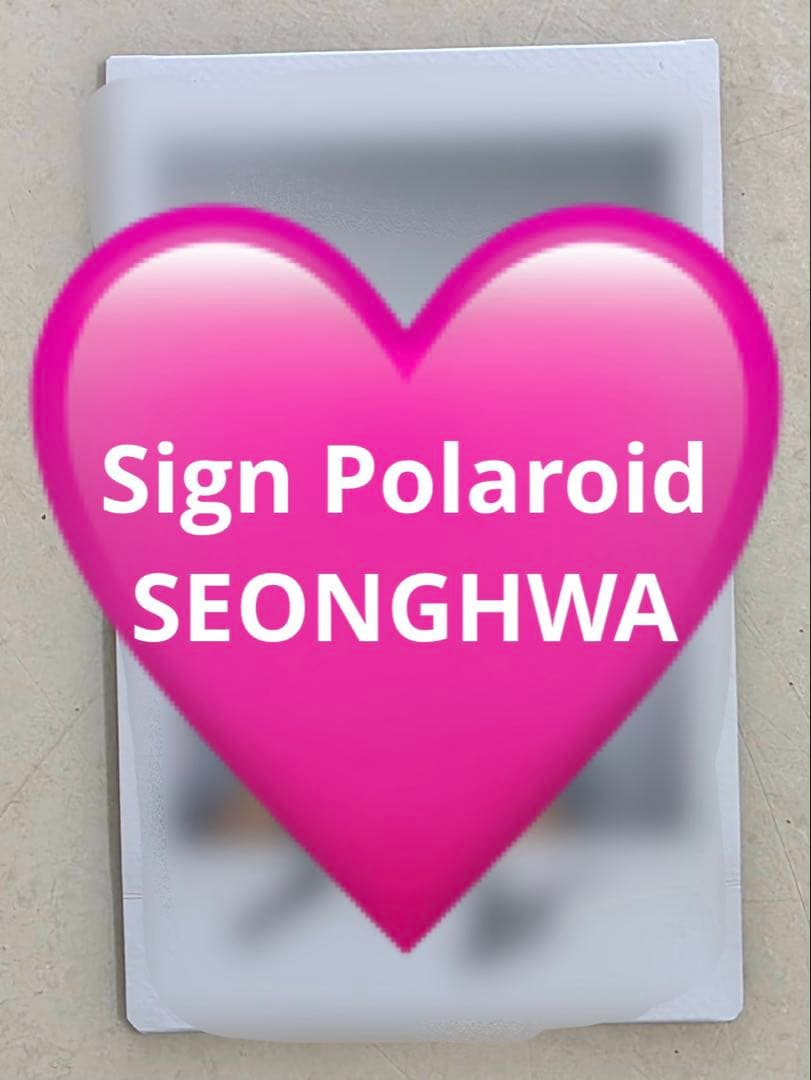 ATEEZ ソンファ ポラロイド ポラ チェキ Polaroid Sign