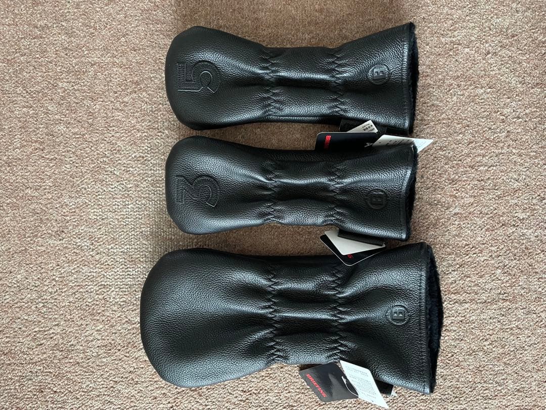 BRIEFING CR-11 ブラックレザーキャディバッグ&ヘッドカバー