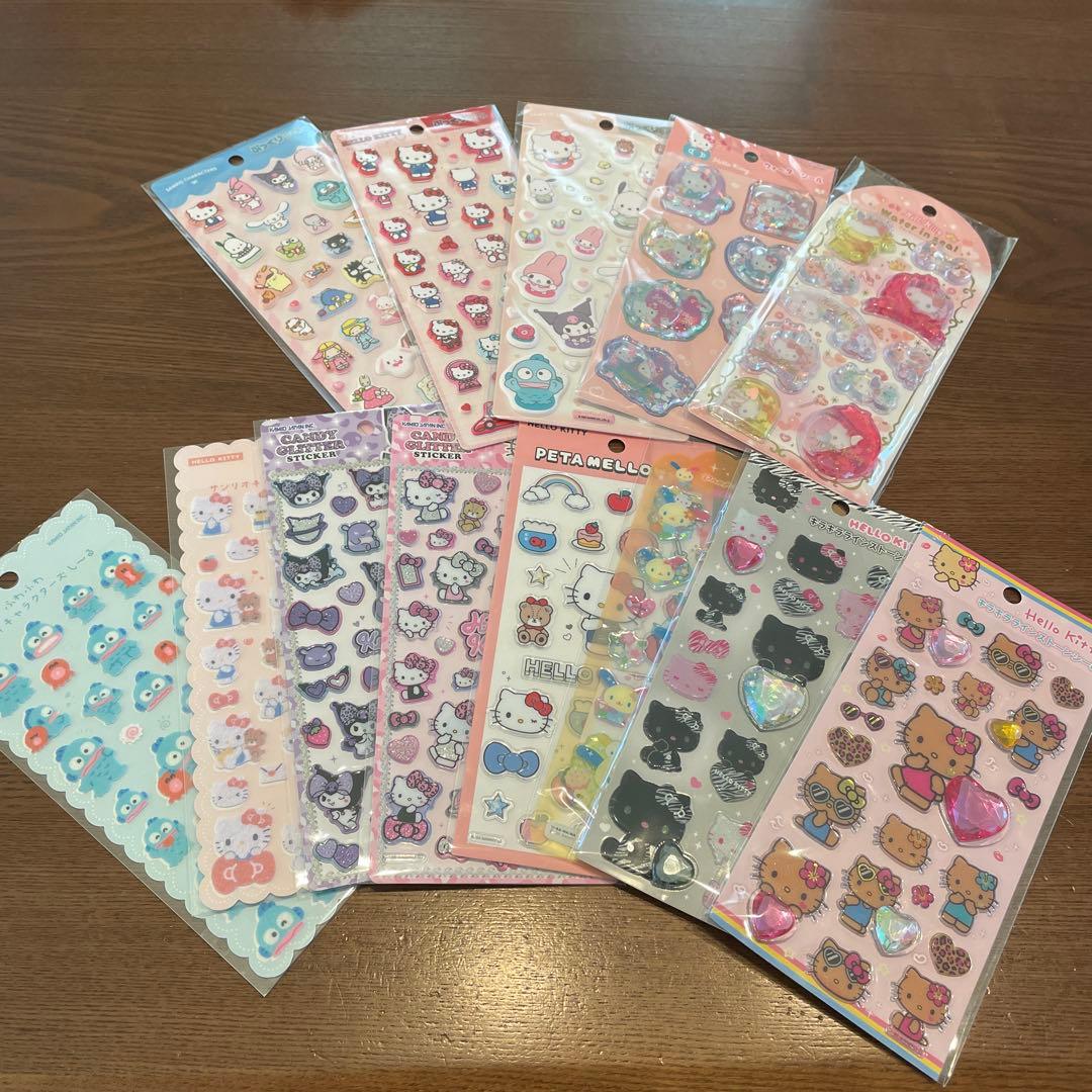 サンリオ　シールセット　ぷくぷくシール　ウォーターシール