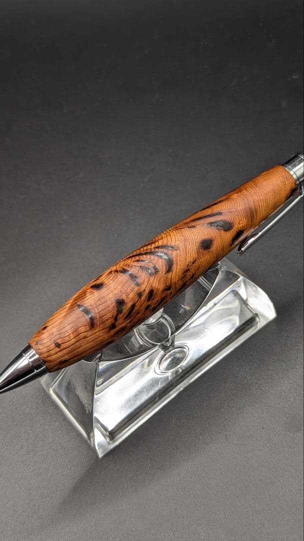 472ペン工房翌檜　特上　屋久杉　泡瘤　木軸シャーペン　ボールペン　極太