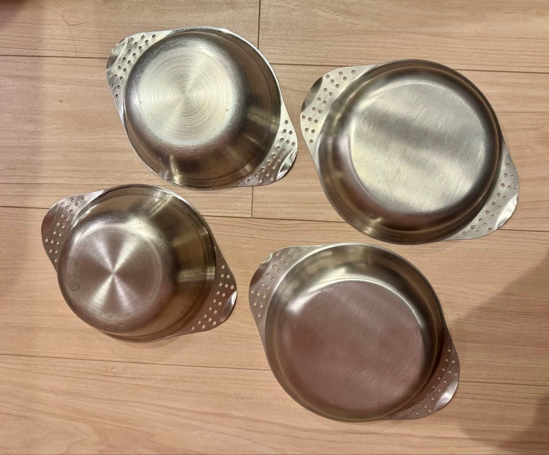 ユニフレーム　キャンプボール×2 キャンププレート×2