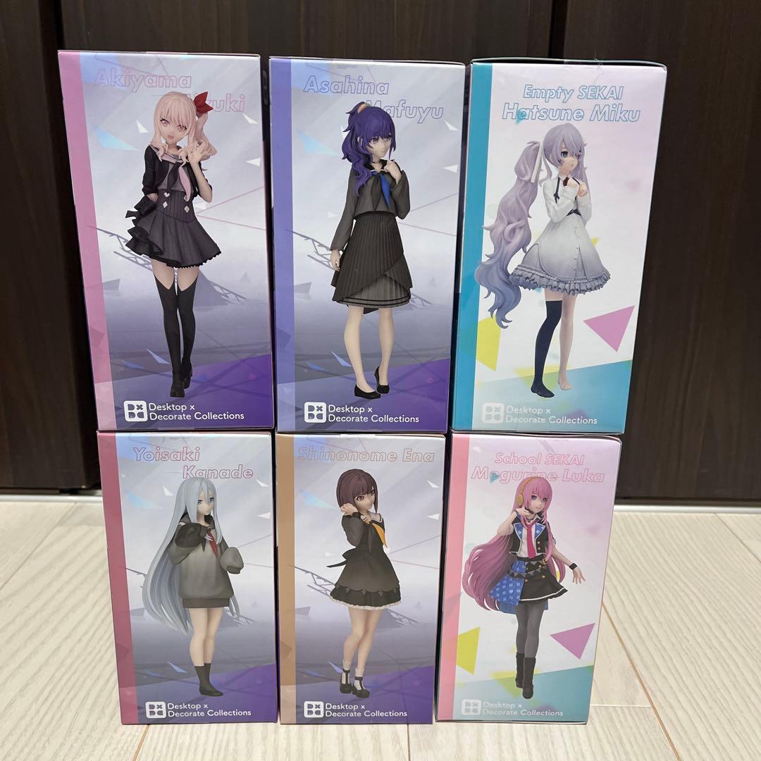 プロジェクトセカイ 25時、ナイトコードで。　初音ミク　フィギュア6点まとめ売り