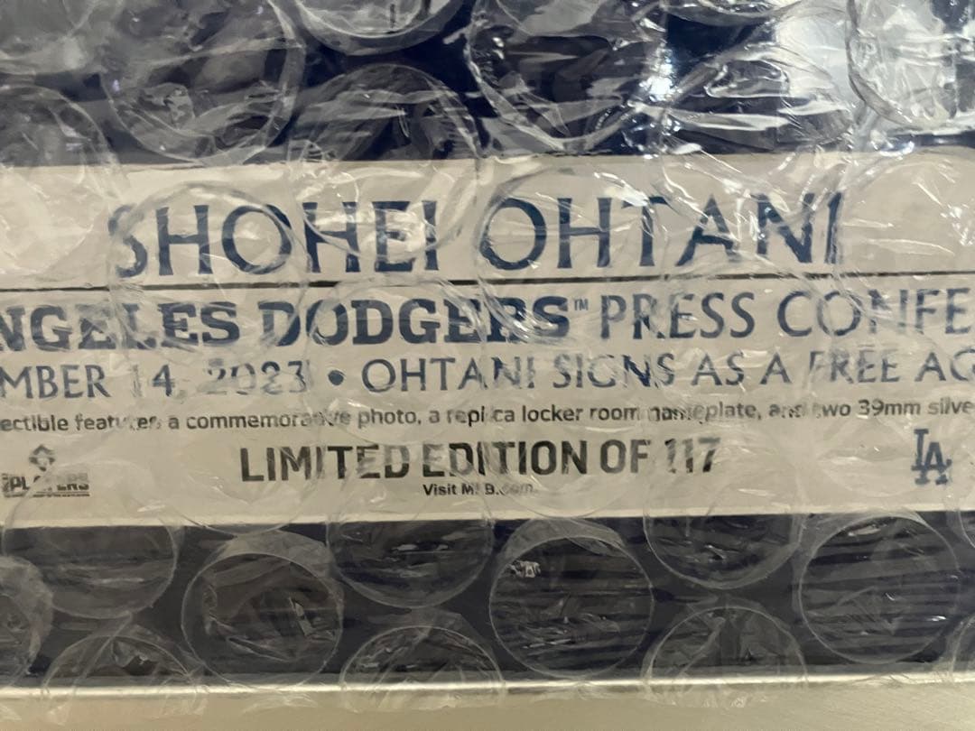 世界117点限定 大谷翔平 MLB ドジャース 入団記念フォトフレーム