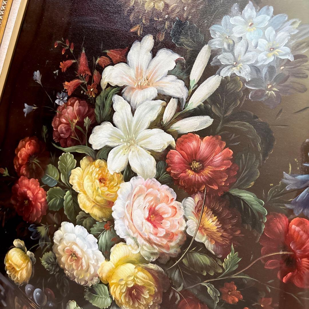 Z様ご購入☆ 絵画 Oliver 油絵 ゴールド額 F12