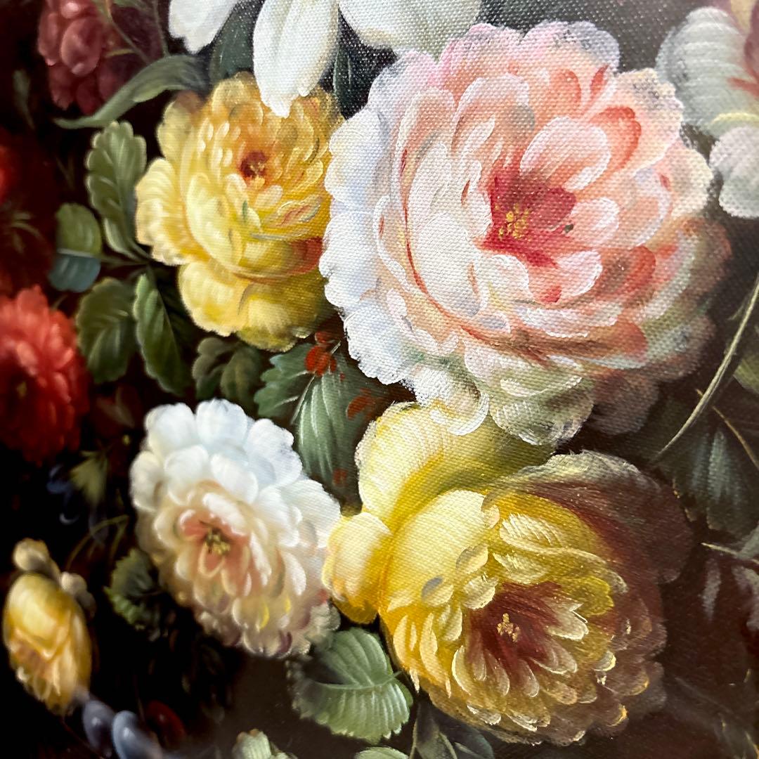 Z様ご購入☆ 絵画 Oliver 油絵 ゴールド額 F12