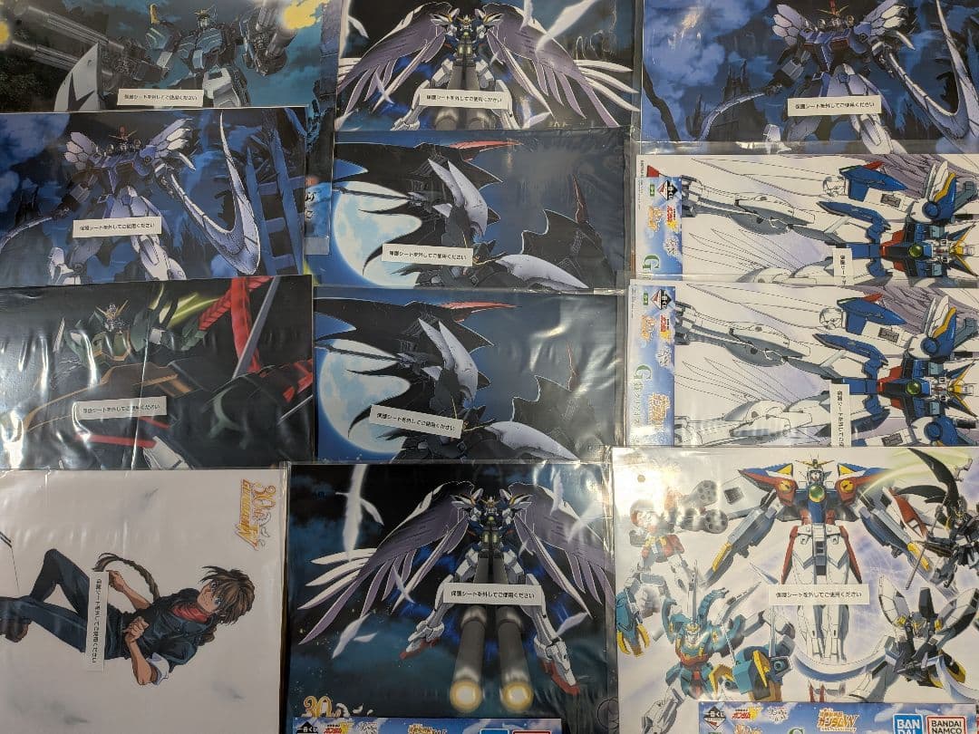 1番くじ ガンダムW B賞 C賞 G賞13枚セット　ヒイロ・ユイ フィギュア