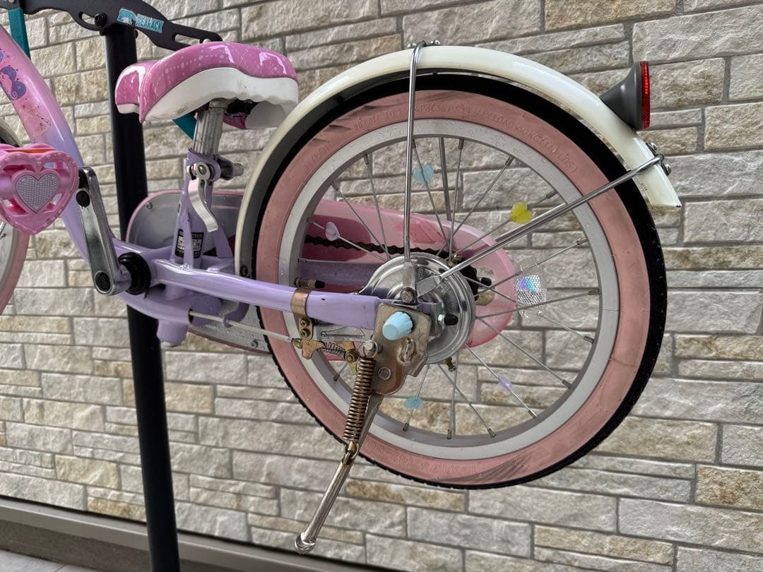 子供用自転車 ピンク 16インチ　補助輪付き