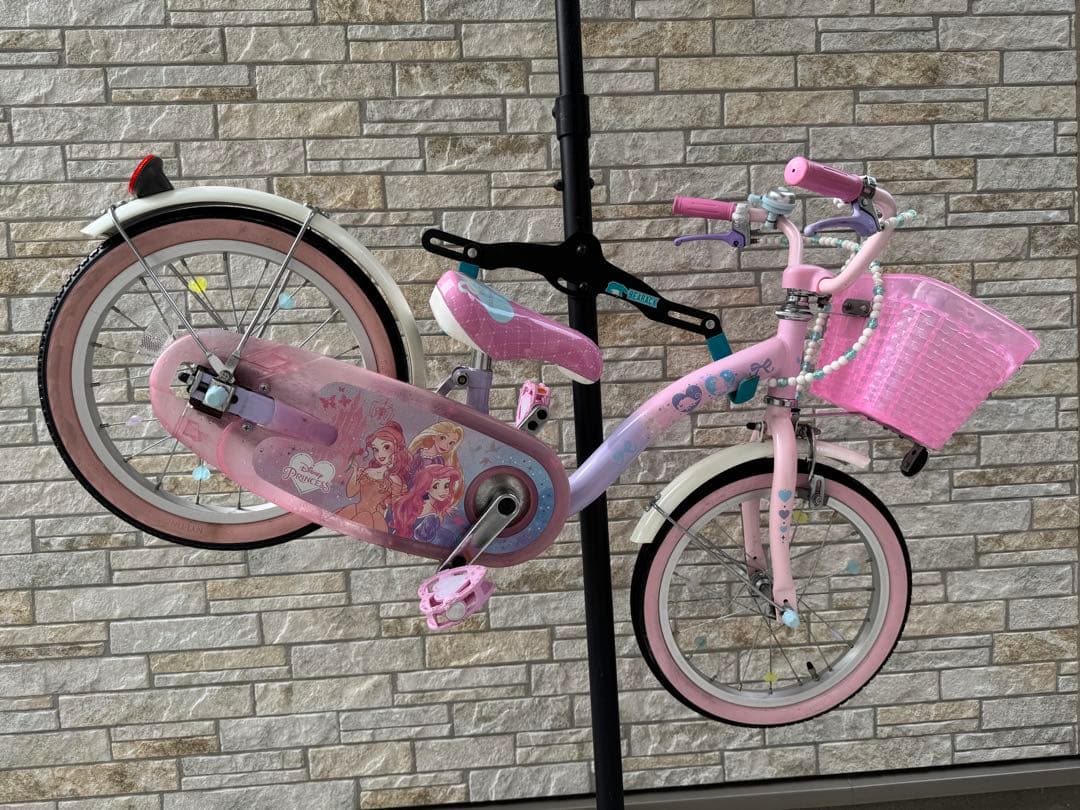子供用自転車 ピンク 16インチ　補助輪付き