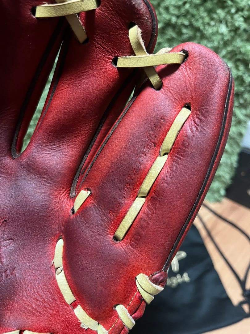 ウィルソンスタッフ デュアル 硬式内野手用86型 Eオレンジ×キャメル