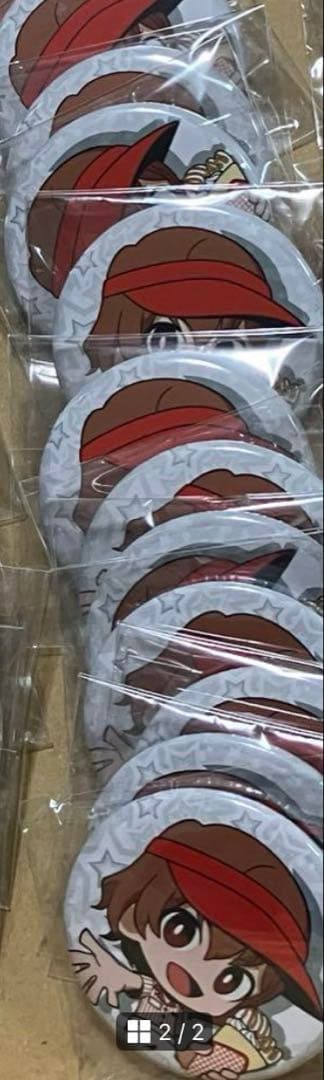 ペルソナ5　明智吾郎　タクティカ　缶バッジ　マリオンクレープ