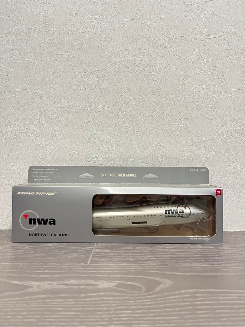 NORTHWEST AIRLINES ボーイング747-400 1/200