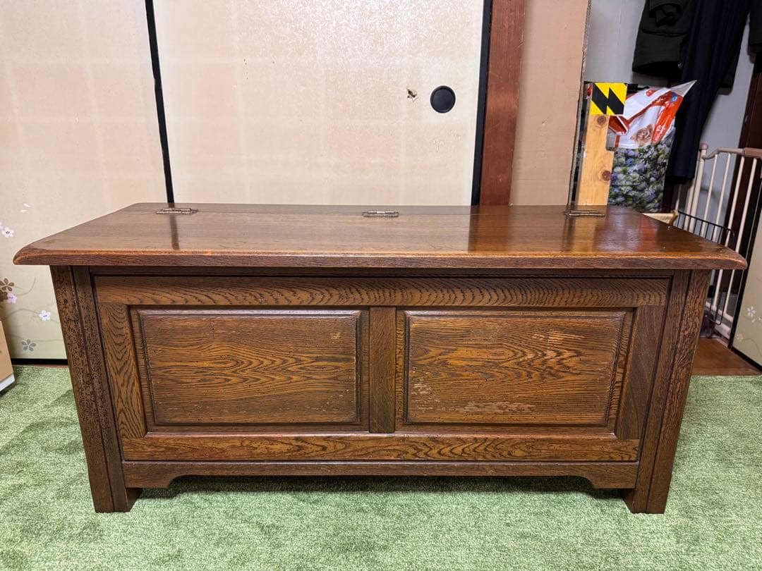 【貴重】solid furniture OAK ブランケットボックス　トランク