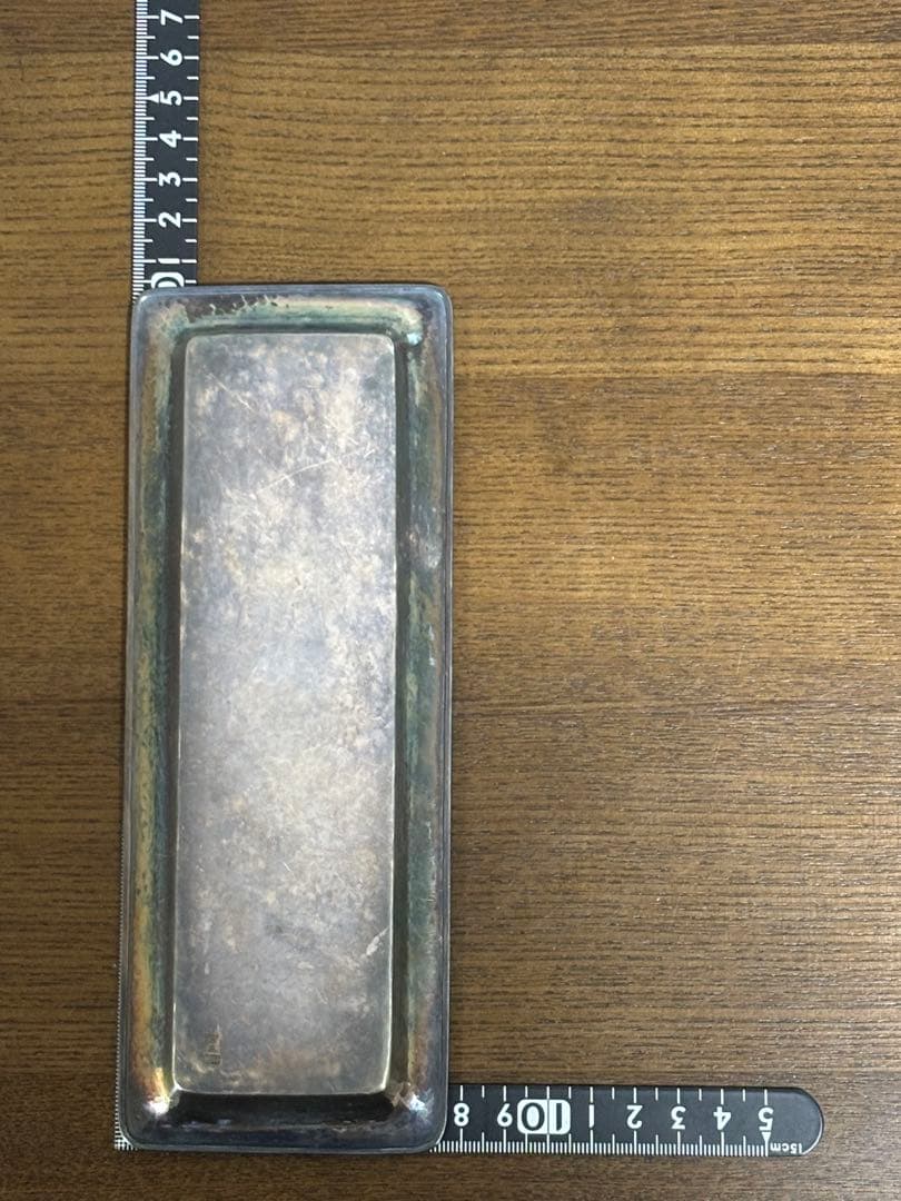 純銀　silver 宮本製　刻印　ペン皿　プレート