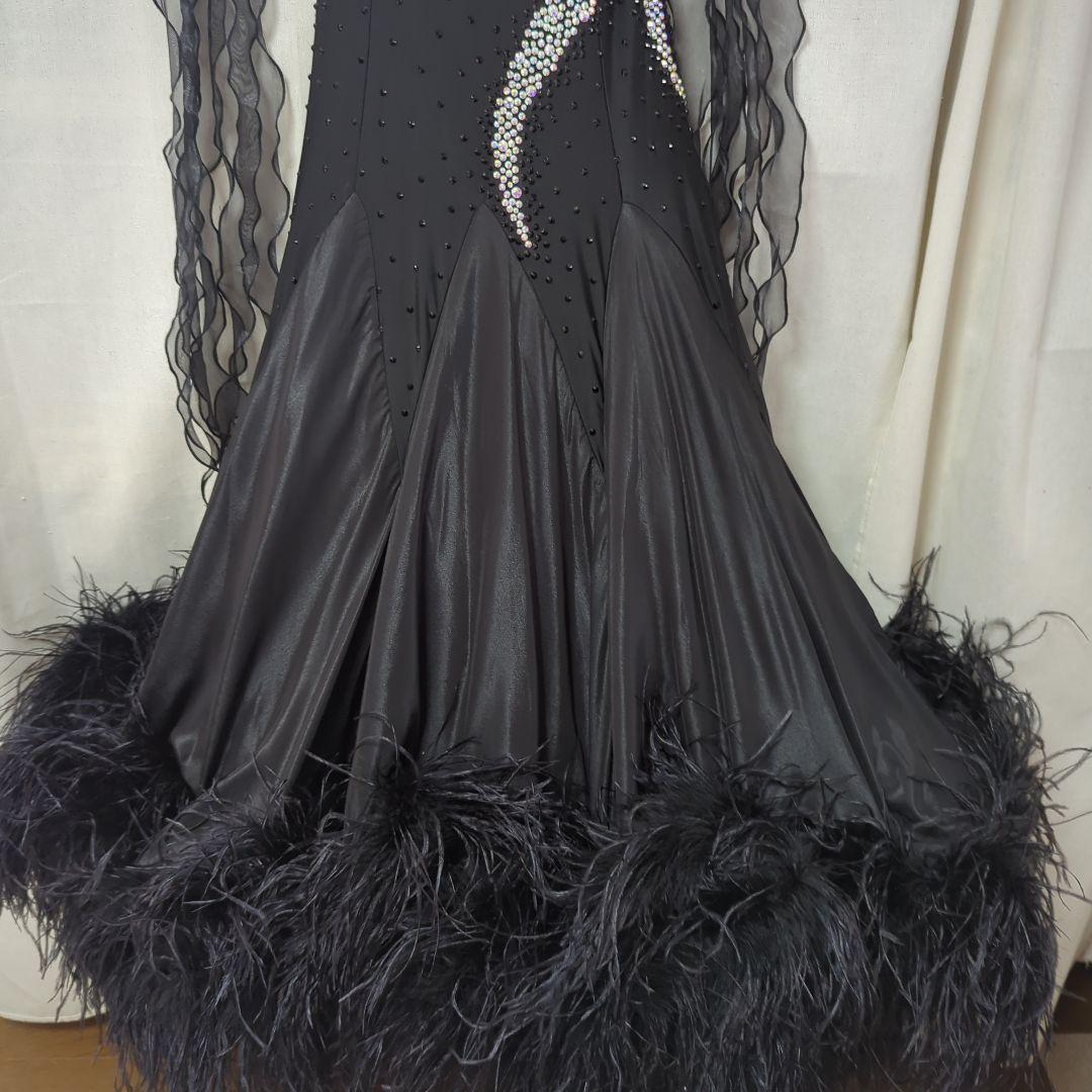 黒の社交ダンスドレス