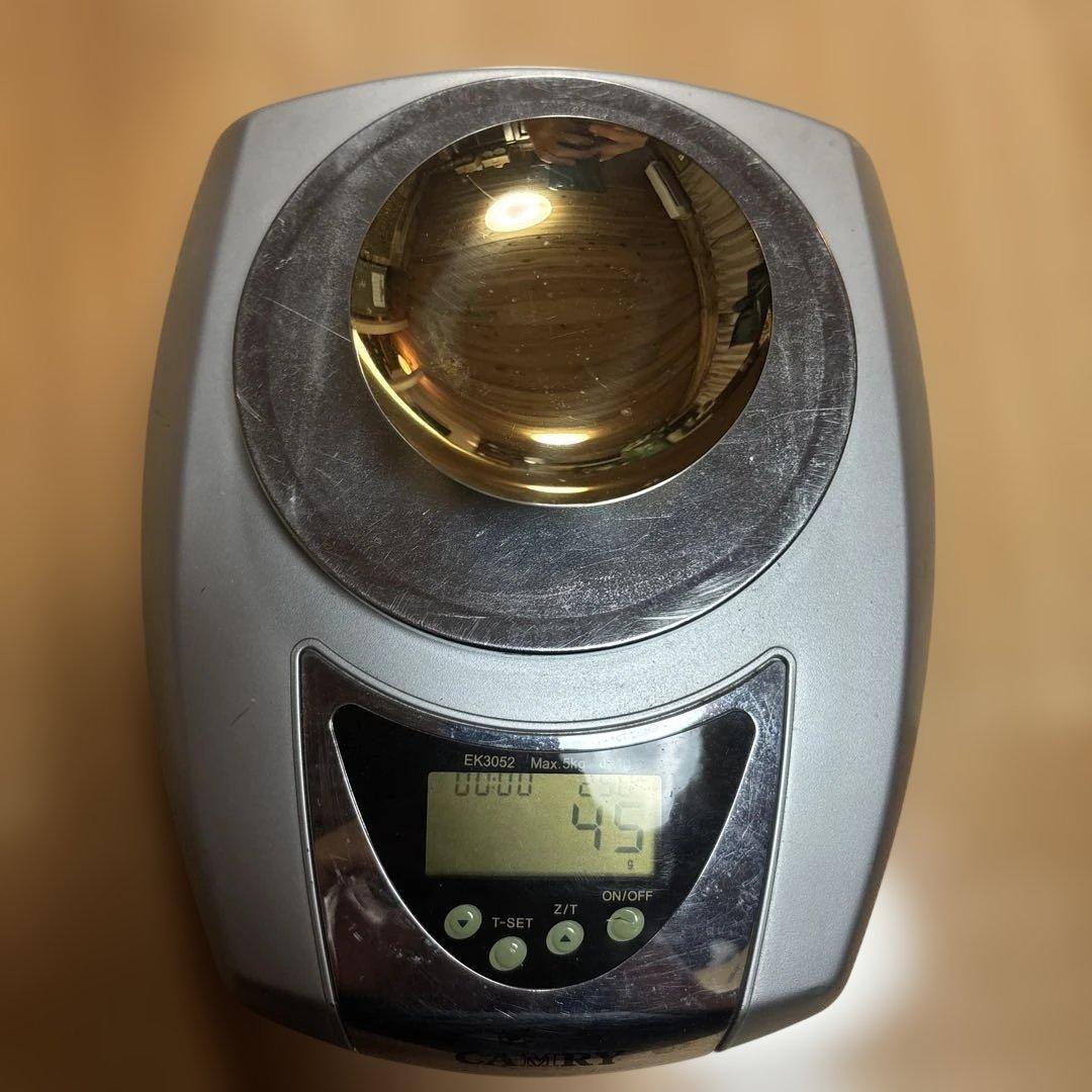 純銀盃　銀杯　k18金張　45g 箱入り