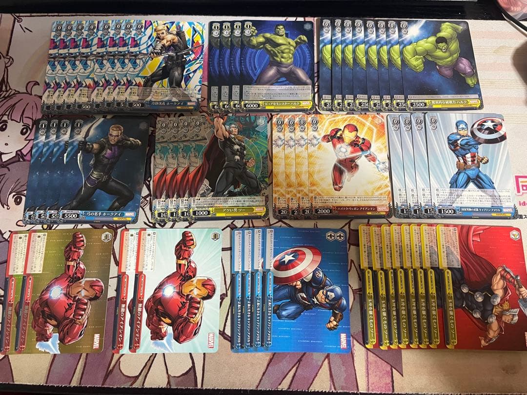 MARVEL まとめ売り 引退セット ヴァイスシュヴァルツ 4コン スリーブ