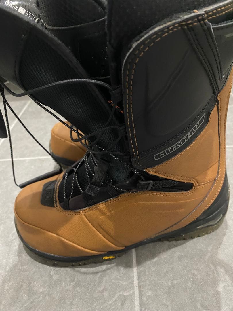 NITRO TEAM TLS 27cmスノーボードブーツ ブラウン/ブラック