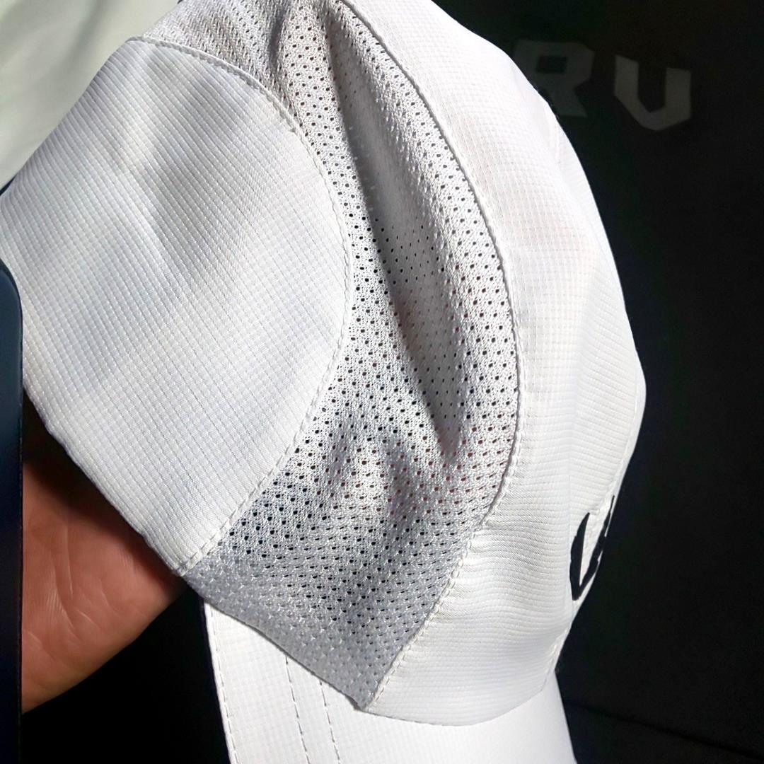 ASRV リフレクティブ トレーニング ランニング キャップ cap run　白