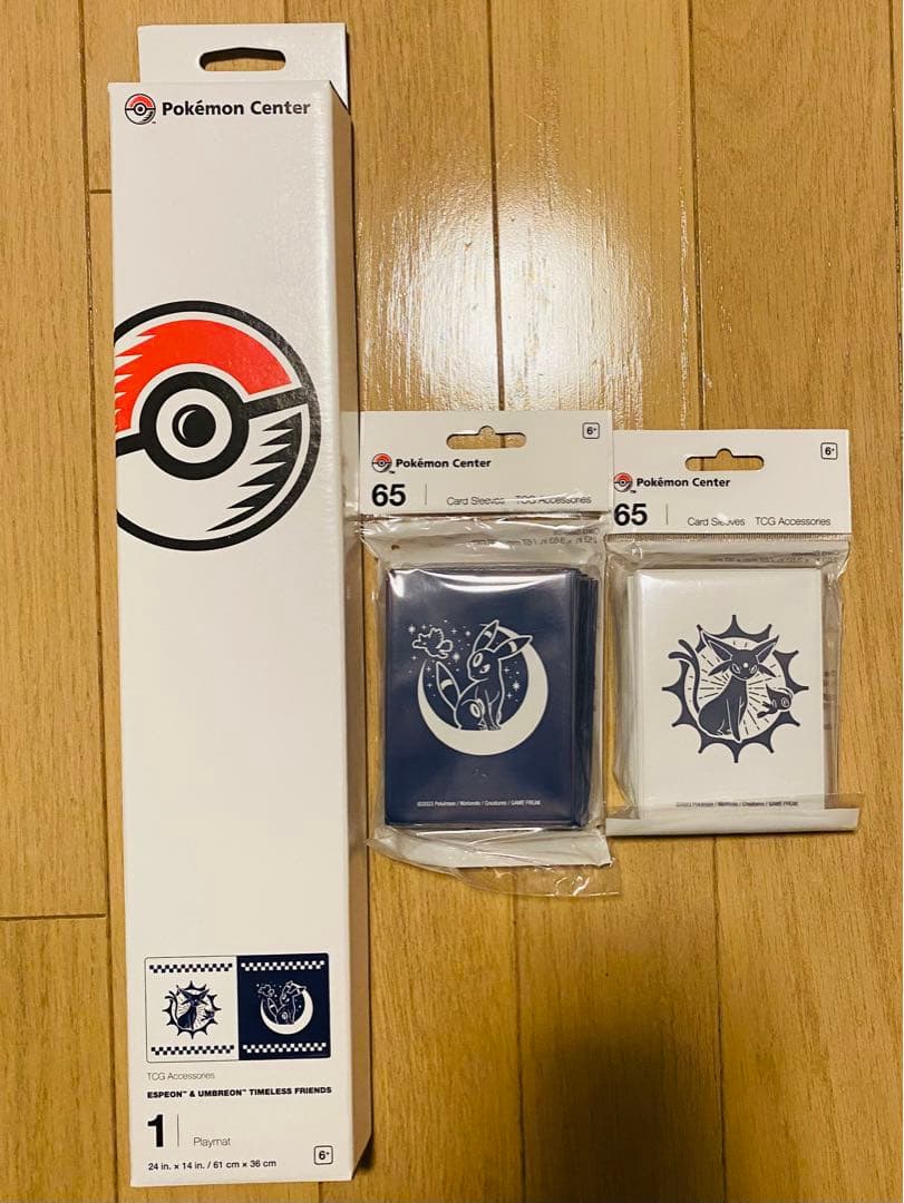 ポケモンカードゲーム　ブラッキー エーフィ　プレイマット　デッキシールド