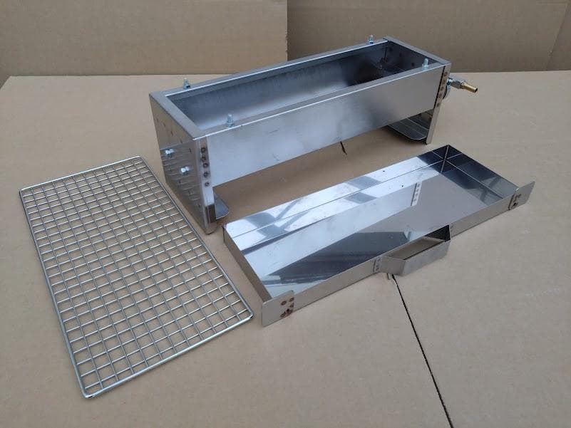 5日以内に発送します ★ 未使用品 ガス焼鳥機 焼き網付き 送料無料 海鮮魚介類