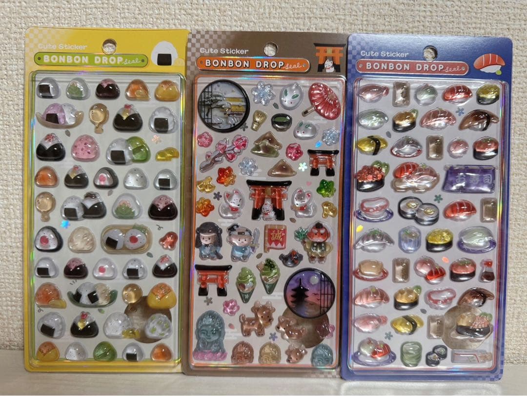 ボンボンドロップシール　和柄　9種　新品未開封