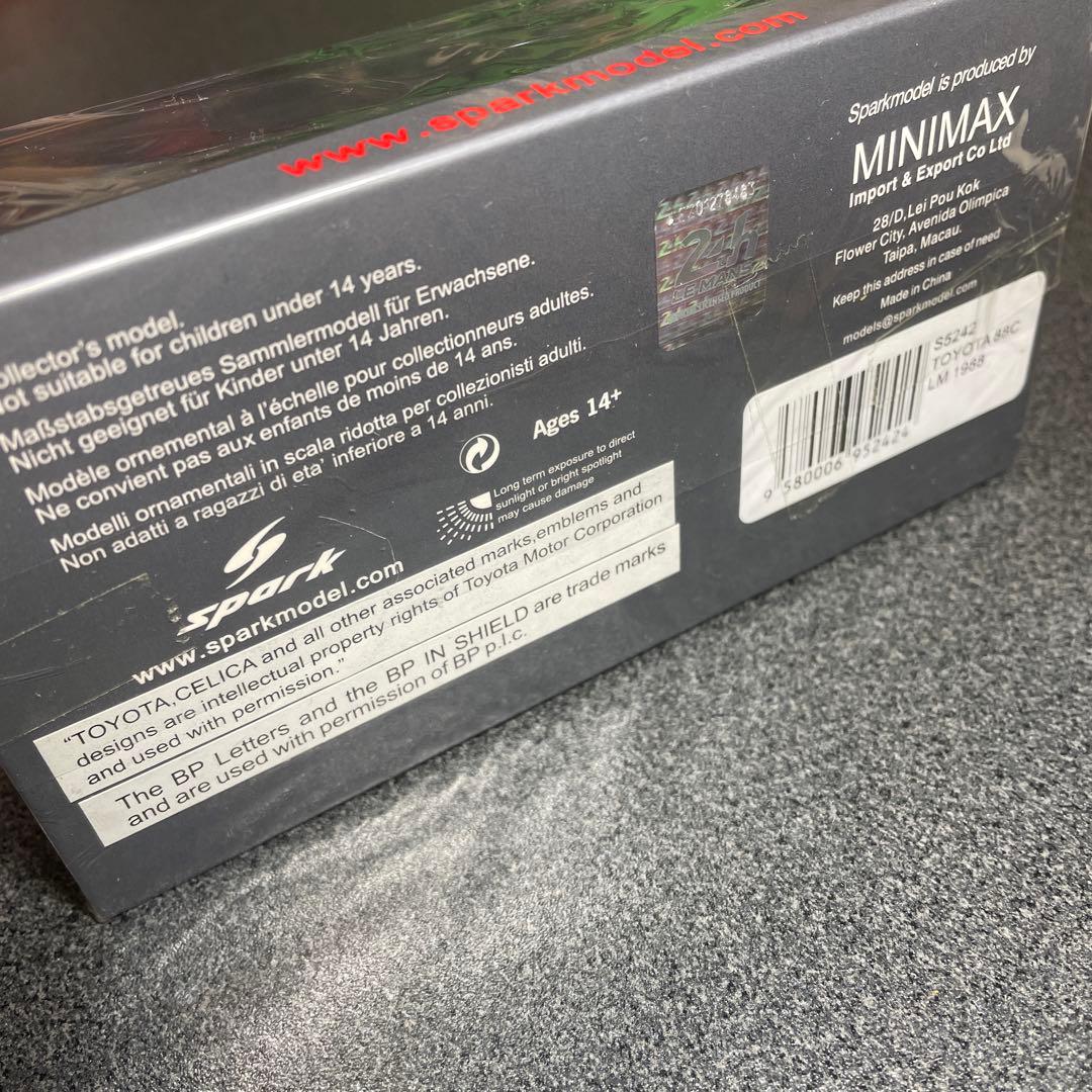 SPARK 1/43 TOYOTA 87C ルマン 1988