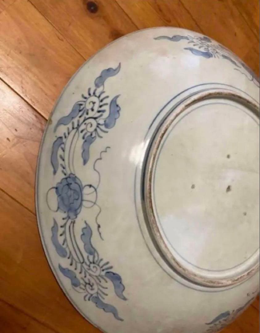 古伊万里 赤絵 大皿 【希少】骨董 アンティーク コレクション 古美術