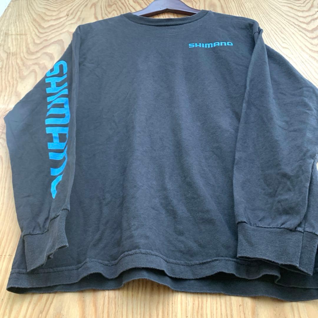 SHIMANO★シマノ★両面プリント★袖プリント★長袖★ロンT★フィッシング★M